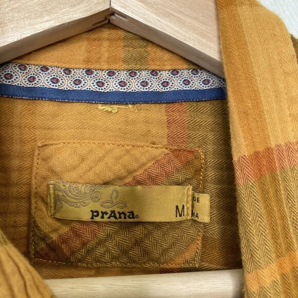 Prana Fillary Button Down Top Button Up Shirt Yellow Size Medium - Picture 13 of 13